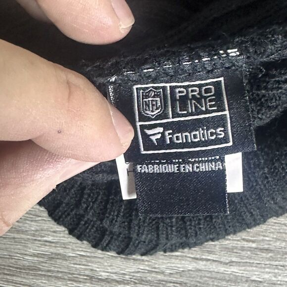 Fanatics Cincinnati Bengals Beanie Hat NFL Custom Core Knit Black NWT See Detail - Picture 3 of 8